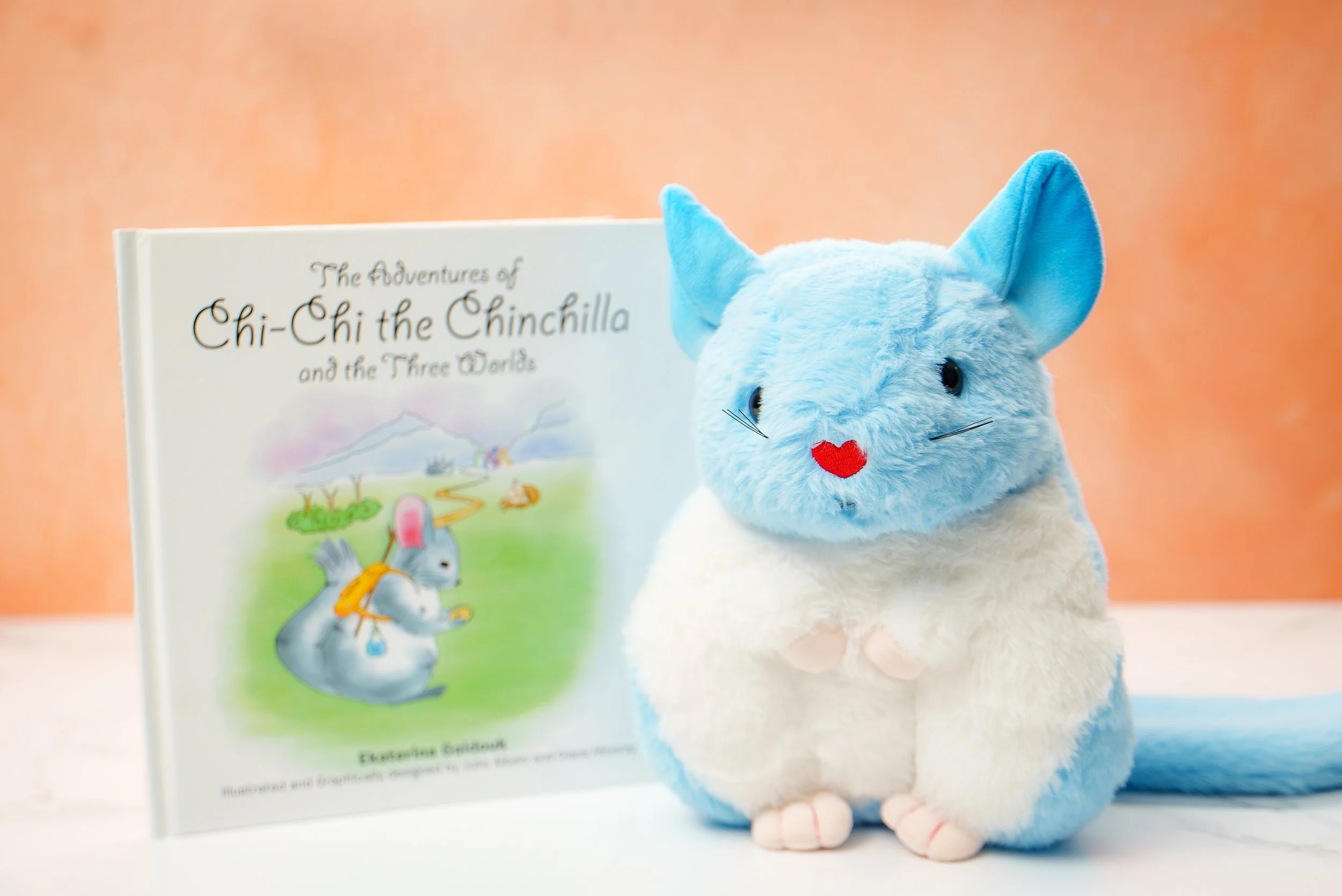 NEW Chinchilla Plush Toy: Blue — The Adventures of Chi-Chi the